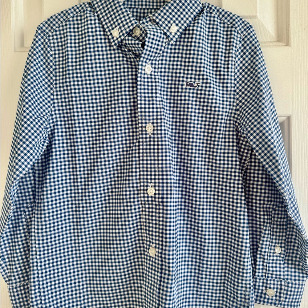 Boy’s Blue Checkered Shirt